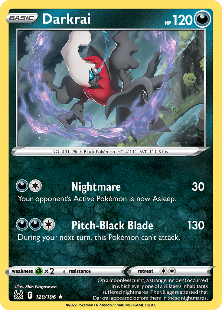 Lost Origin Holo Darkrai #120/196